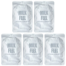 Lapcos, Milk Feel, Peeling- & Reinigungspad, 5 Pads, je 0,24 oz (7 g)