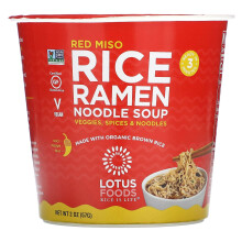 Lotus Foods, Reis-Ramen-Nudelsuppe, Rote Miso, 2 Unzen (57 g)