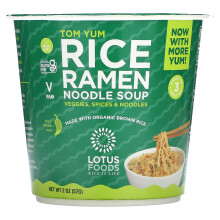 Lotus Foods, Soupe de nouilles ramen au riz, Tom Yum, 2 oz (57 g)