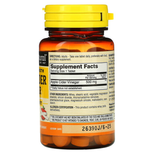Mason Natural, Extra Stärke Apfelessig, 100 Tabletten 2