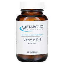 Metabolic Maintenance, Vitamin D-3, 10.000 IE, 60 Kapseln