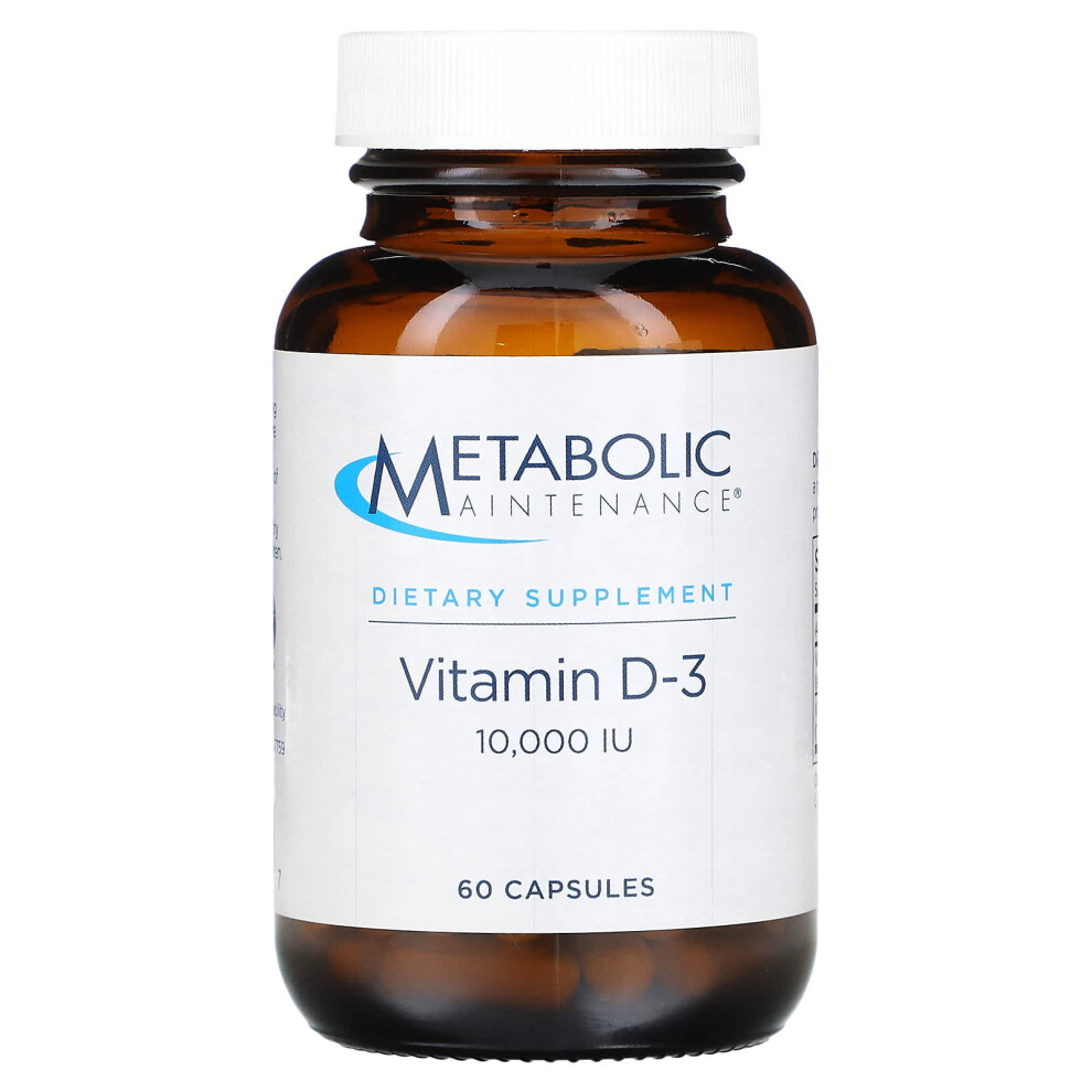 Metabolic Maintenance , Vitamin D-3, 10,000 Iu, 60 Capsules