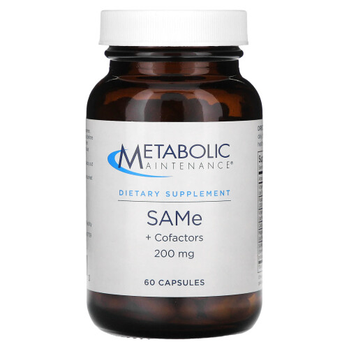 Metabolic Maintenance, SAMe + Cofacteurs, 200 mg, 60 gélules