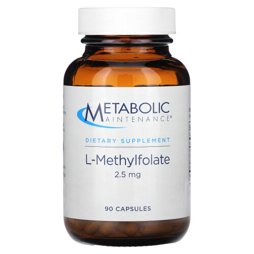 Metabolic Maintenance, L-Méthylfolate, 2,5 mg, 90 gélules