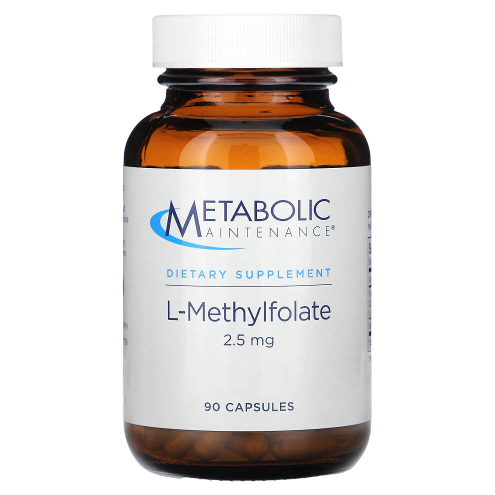 Metabolic Maintenance , L-Methylfolate, 2.5 Mg, 90 Capsules