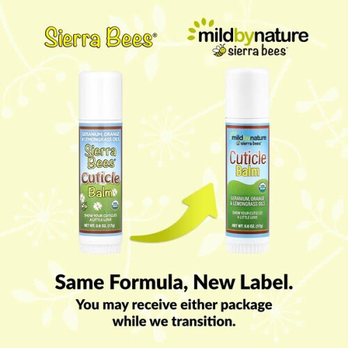 Sierra Bees, Bâton de Baume pour les Cuticules, Géranium, Orange et Citronnelle