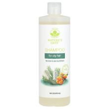 Mild By Nature, (Nature's Gate), Shampooing Arbre à Thé et Argousier pour Cheveux Gras, 16 fl oz (473 ml)