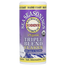 Maine Coast Sea Vegetables, Assaisonnements de Mer, Mélange Triple de Flocons Biologiques, 1 oz (28 g)
