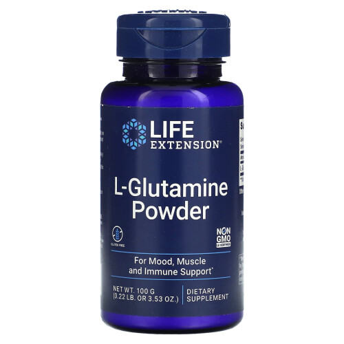 Life Extension, Poudre de L-Glutamine, 3,53 oz (100 g)