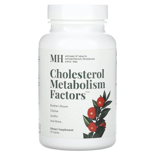 Michael's Naturopathic, Cholesterin-Stoffwechselfaktoren, 90 Tabletten