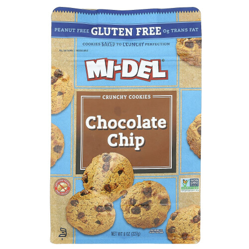 Biscuits Mi-Del, Biscuits Croquants, Pépites de Chocolat, 8 oz (227 g)