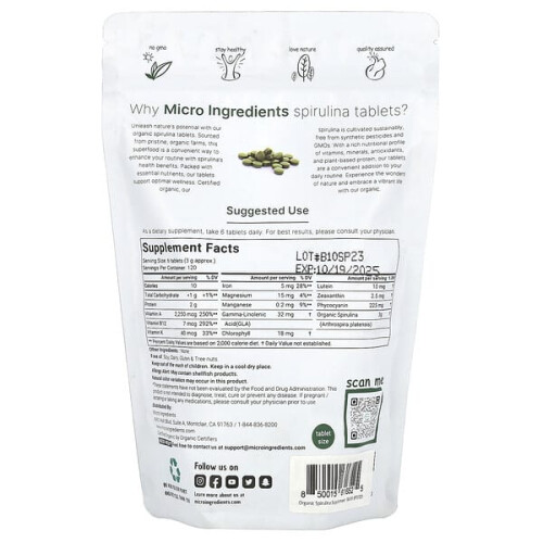 Bio Spirulina Tablette 2