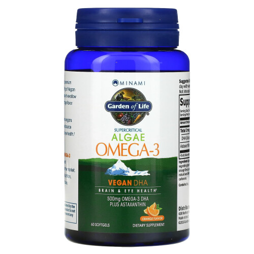 Algae Omega-3, Orange , 60 Softgels 2