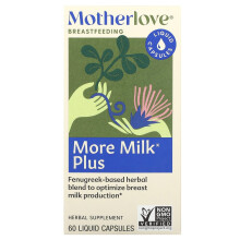 Motherlove, Stillen, More Milk Plus, 60 Flüssigkapseln