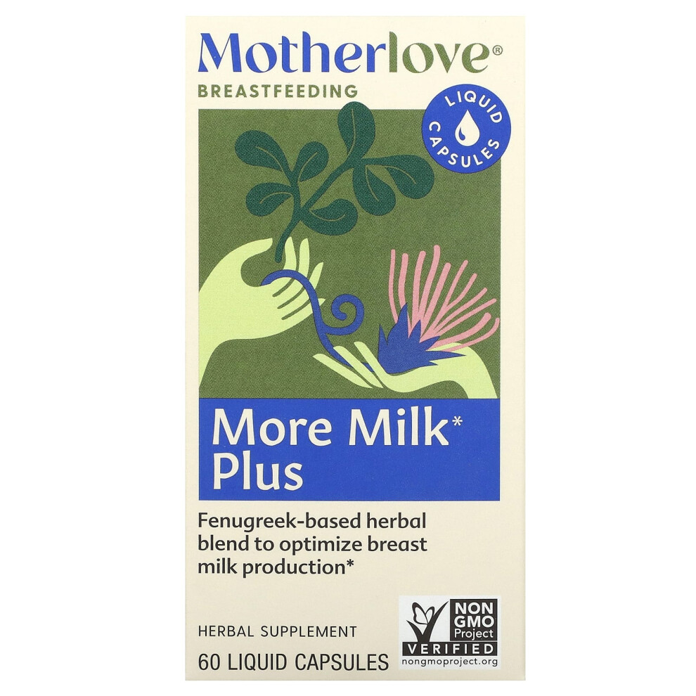 Motherlove , Breastfeeding, More Milk Plus, 60 Liquid Capsules