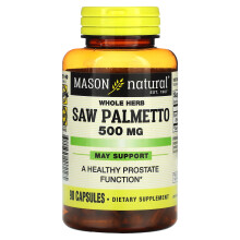 Mason Natural, Ganzpflanze Sägepalme, 500 mg, 90 Kapseln