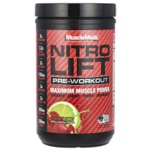 MuscleMeds, Nitro Lift Pré-Entraînement, Cerise Citron Vert, 1,14 lb (518 g)