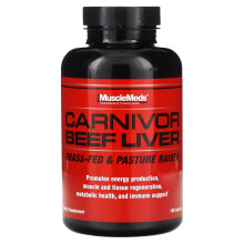 MuscleMeds, Carnivor Rinderleber, 180 Kapseln