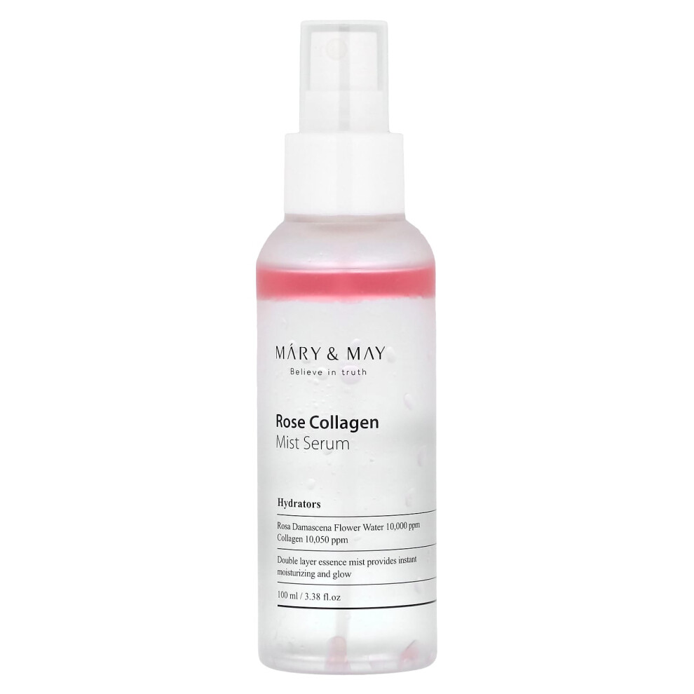Mary & May , Rose Collagen Mist Serum, 3.38 Fl Oz (100 Ml)