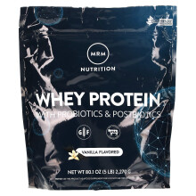 MRM Nutrition, Protéine de Lactosérum avec Probiotiques & Postbiotiques, Vanille, 80,1 oz (2 270 g)
