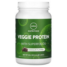 MRM Nutrition, Veggie-Protein mit Superfoods, Schokoladengeschmack, 2,5 lb (1.140 g)