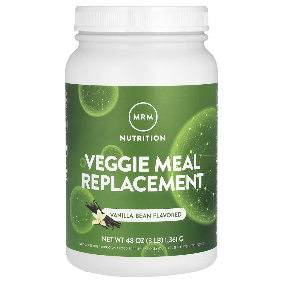 Mrm Nutrition , Veggie Meal Replacement, Vanilla Bean, 3 Lbs (1,361 G)