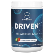 MRM Nutrition, DRIVEN, Boost Pré-Entraînement, Fraise Kiwi, 12,3 oz (350 g)