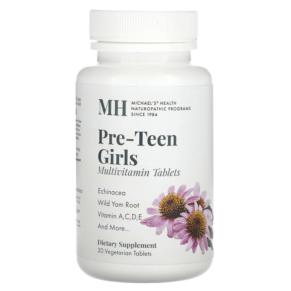 Michael's Naturopathic , Pre-Teen Girls Multivitamin, 30 Vegetarian Tablets
