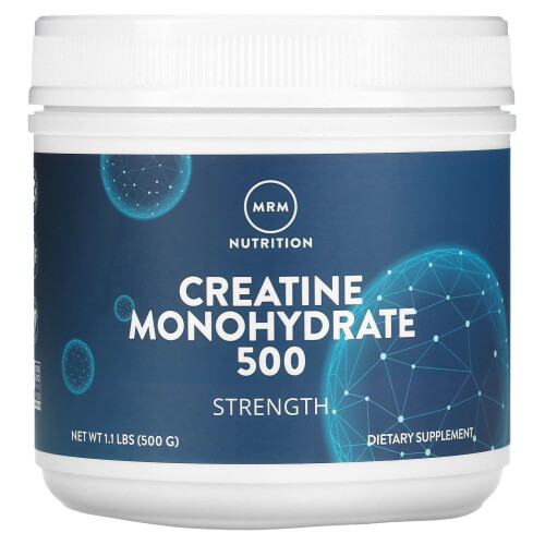 MRM Nutrition, Monohydrate de Créatine 500, Force, 1,1 lb (500 g)