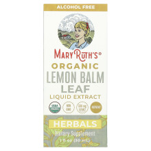 MaryRuth's, Organic Lemon Balm Leaf Liquid Extract, Alcohol Free, 1 fl oz (30 ml)