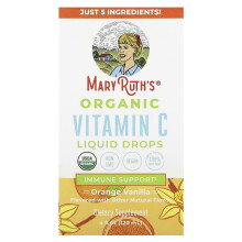 MaryRuth's, Bio-Vitamin-C-Flüssigtropfen, Orange Vanille, 4 fl oz (120 ml)