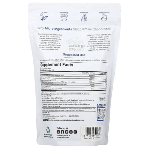 Glucosamine Chondroitin, MSM & Turmeric 2