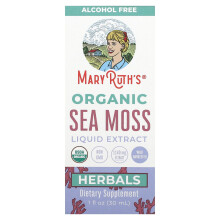 MaryRuth's, Bio Meeresmoos-Flüssigextrakt, Alkoholfrei, 1 fl oz (30 ml)
