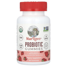 MaryRuth's, Gommes Probiotiques, Fraise, 60 Gommes