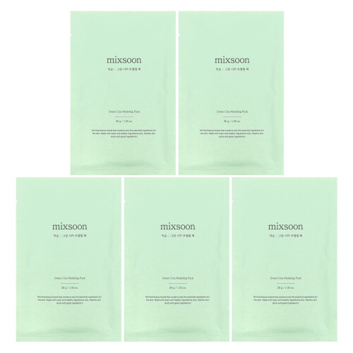 Mixsoon, Grüner Cica-Modellier-Pack, 5 Packungen, 1,05 oz (30 g) pro Packung