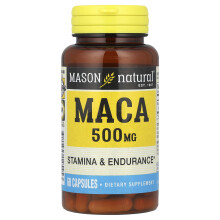 Mason Natural, Maca, 500 mg, 60 Kapseln