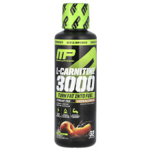 MusclePharm, L-Carnitine 3000, Pêche Nectarine, 16 fl oz (480 ml)