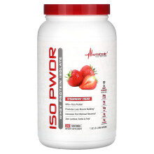 Metabolic Nutrition, ISOpwdr, Isolat de Protéine de Lactosérum, Crème à la Fraise, 1,52 lb (690 g)