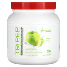 Metabolic Nutrition, Tri-Pep, Acides Aminés à Chaîne Ramifiée, Pomme Verte, 14,1 oz (400 g)