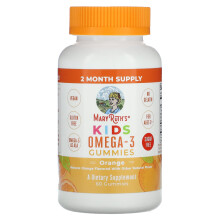 MaryRuth's, Kinder Omega-3 Gummis, Ab 2 Jahren, Orange, 60 Gummis