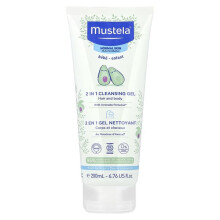 Mustela, Baby, 2 in 1 Reinigingsgel, Haar en Lichaam, Normaal Huidtype, 6,76 fl oz (200 ml)