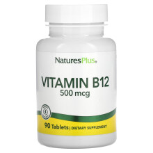 NaturesPlus, Vitamin B-12, 500 mcg, 90 Tabletten