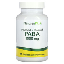 NaturesPlus, Verzögerte Freisetzung PABA, 1.000 mg, 60 Tabletten