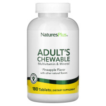 NaturesPlus, Erwachsenen Kautabletten Multivitamin & Mineral, Ananas, 180 Tabletten
