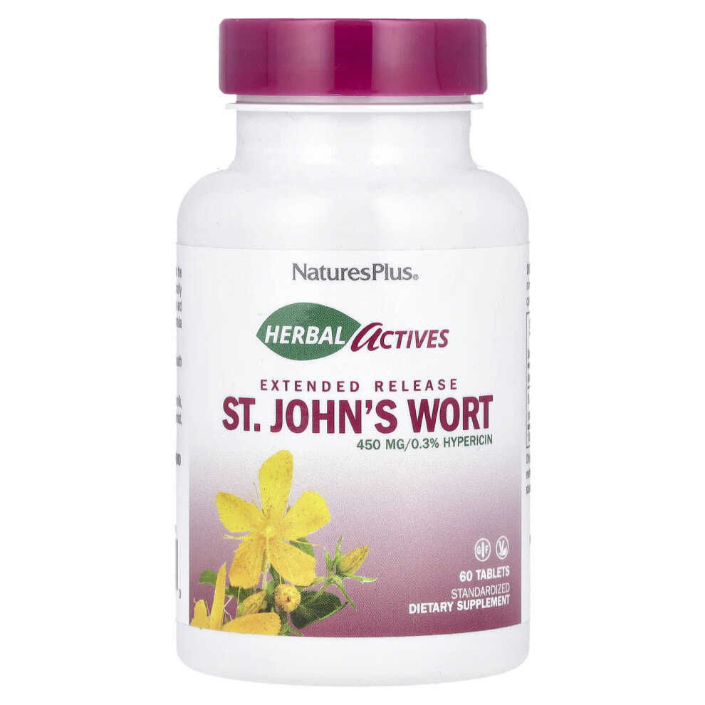 Naturesplus , Herbal Actives, St. John's Wort, 450 Mg, 60 Tablets