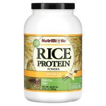 NutriBiotic, Poudre de Protéine de Riz, Vanille, 3 lb (1,36 kg)