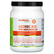 NutriBiotic, Immunität, Ascorbinsäure mit Bioflavonoiden, 2,2 lb (1 kg)