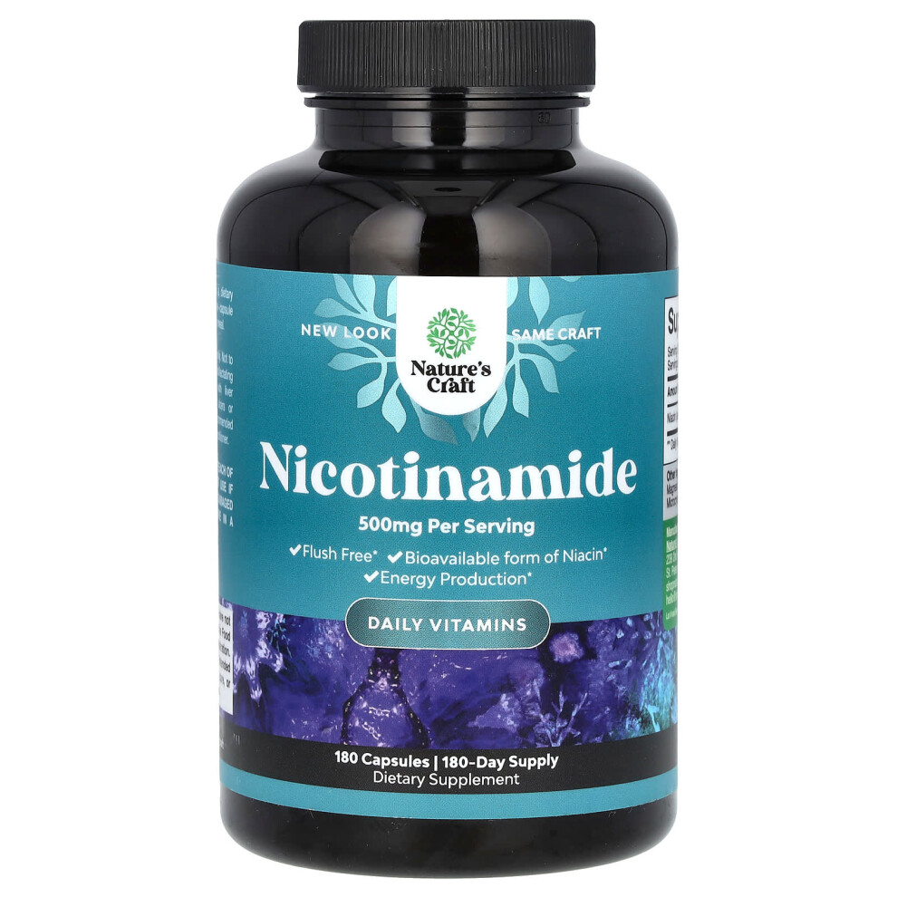 Nature's Craft , Nicotinamide, 500 Mg 180 Capsules