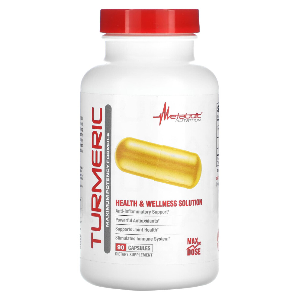 Metabolic Nutrition , Turmeric, 90 Capsules