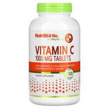 NutriBiotic, Immunität, Vitamin C, 1.000 mg, 250 Vegane Tabletten